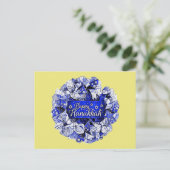 ハヌカの花輪 ポストカード (スタンド正面)