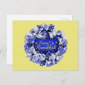 ハヌカの花輪 ポストカード (正面/裏面)