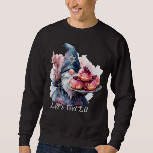 ハヌカの魔法使いドーナツTシャツ スウェットシャツ (正面)
