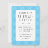 ハヌカの鹿（ツックスとユダヤ教徒の帽子） 招待状 (裏面)