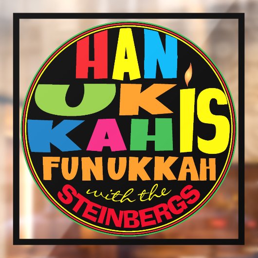 ハヌカはフヌカーの窓にしがみつく ウィンドウサイン