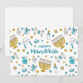 ハヌカをお祝いください シーズンカード (正面/裏面)