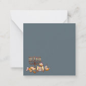 ハヌカをお祝いください ノートカード (裏面)