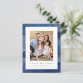 ハヌカウモダンターカラーフォトホリデーカード シーズンカード (スタンド正面)