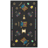 ハヌカエレガントーハヌカー（ユダヤ教の祭り）テーブルカバー テーブルクロス (正面)