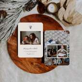 ハヌカエレガントー(ユダヤ教)メノラー | 家族の写真 シーズンカード