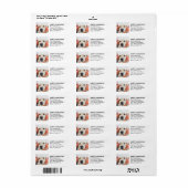 ハヌカカスタムー写真モダン白黒 ラベル (フルシート)