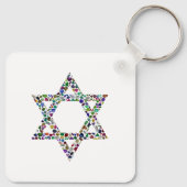 ハヌカカラフルキャンドル キーホルダー (裏面)