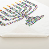 ハヌカカラフルキャンドル シェルパブランケット (3/4)