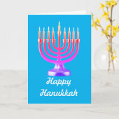 ハヌカカード、5" x 7"折り畳みハヌカカード カード (黄色い花)