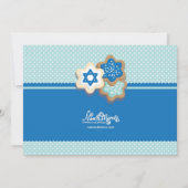 ハヌカクッキーパーティの招待状 招待状 (裏面)