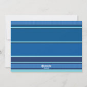 ハヌカストライプのキャンドル シーズンカード (裏面)