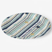 ハヌカストライプーおもしろい ペーパープレート (アングル)