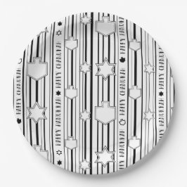 ハヌカストライプーの星とドレイデス ペーパープレート