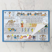 ハヌカティアウェイランチョンマットパッド/ハヌカー物語 ペーパーパッド (折り畳み)