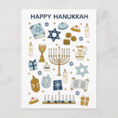 ハヌカドゥルズカワイ図解入りの、写真付きのトはがき ポストカード (正面)