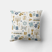 ハヌカドゥードルズカワイト図解入りの、写真付きの装飾用クッション クッション (裏面)