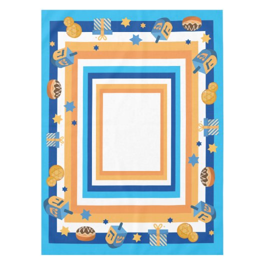 ハヌカドリデルズドーナツ&スターズ テーブルクロス (正面)