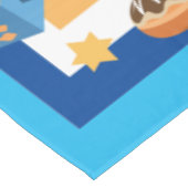 ハヌカドリパーソナライズされたデルズドーナツ&スターズ テーブルクロス (アングル)