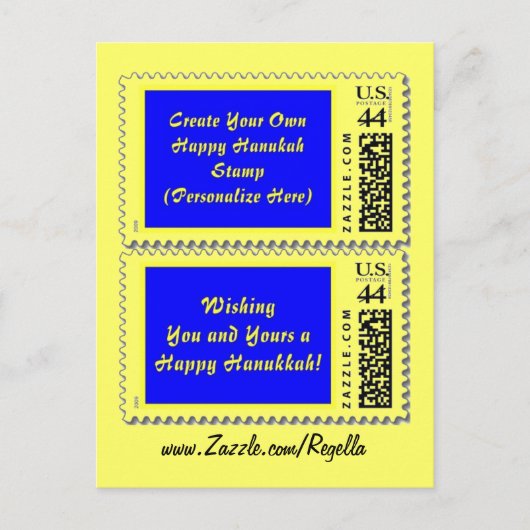 ハヌカハガキ広告 ポストカード (正面)