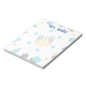 ハヌカパーソナライズされたーをテーマにした ノートパッド (回転)