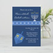 ハヌカパーティの招待状 招待状 (スタンド正面)