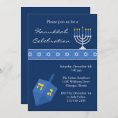 ハヌカパーティの招待状 招待状 (正面/裏面)