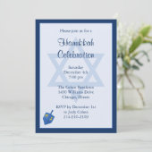 ハヌカパーティーのご招待 招待状 (スタンド正面)