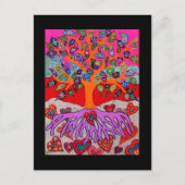 ハヌカマイハートが命の木に咲く ポストカード (正面)