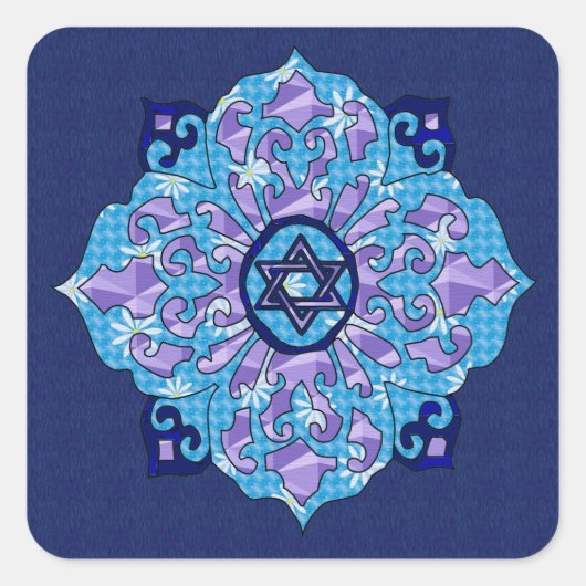 ハヌカマンデラ スクエアシール (正面)