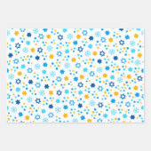 ハヌカモダンカラフルー ラッピングペーパーシート (正面)