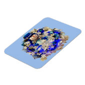 ハヌカモダンースターオブデイヴィッド雪だるまリース マグネット (左側)