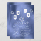 ハヌカモダンードレイデスパーティー 招待状 (正面/裏面)