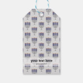 ハヌカモダンーパターン ギフトタグ (裏面)
