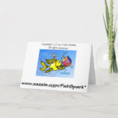 ハヌカーחנוכהカおもしろいウトフィッシュアニメヘブライカード シーズンカード (裏面)