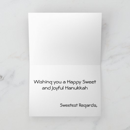 ハヌカーחנוכהカおもしろいウトフィッシュアニメヘブライカード シーズンカード (内部)