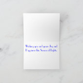 ハヌカーあいさつカード シーズンカード (内部)