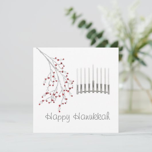 ハヌカーあいさつカード シーズンカード (スタンド正面)