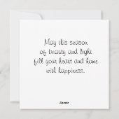 ハヌカーあいさつカード シーズンカード (裏面)