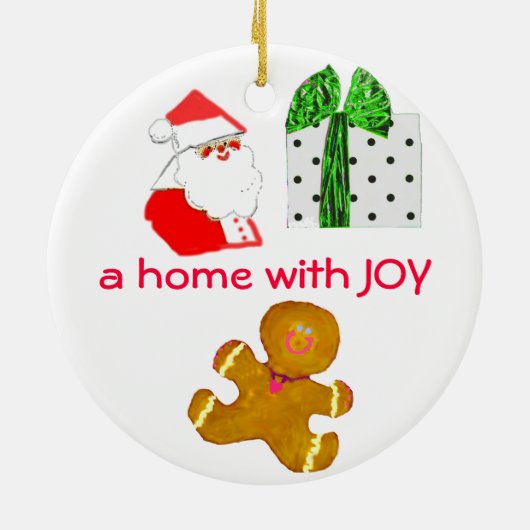 ハヌカーおよびクリスマスの休日 セラミックオーナメント (裏面)