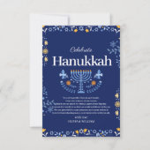 ハヌカーお祝いに参加！」 サンキューカード (正面)