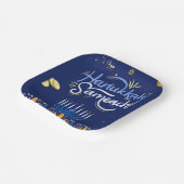 ハヌカーお祝いに参加！」 ペーパープレート (傾斜あり)