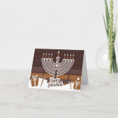 ハヌカーからラブグリーティングカードを カード (正面)