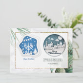 ハヌカーとクリスマスグリーティングカード シーズンカード (スタンド正面)