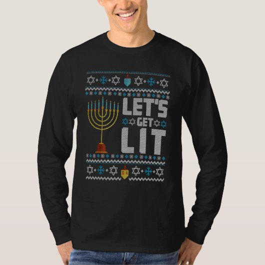 ハヌカーに火をつけようぜ Tシャツ (正面)