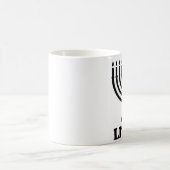 ハヌカーのおもしろいなハヌカー(ユダヤ教の祭り) (ユダヤ教)メノラーによってつけられるaf コーヒーマグカップ (中央)