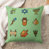ハヌカーのアイコン |ハヌカーフェスティバル クッション (ブランケット)