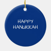 ハヌカーのオーナメント|の（ユダヤ教）メノラー|の休日の装飾 セラミックオーナメント (裏面)