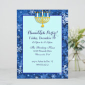 ハヌカーのカスタムなパーティの招待状 招待状 (スタンド正面)