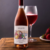 ハヌカーのギフトワインおもしろいをライトアップ ワインラベル